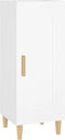 vidaXL - Dressoir - 34,5x34x90 - cm - bewerkt - hout - wit