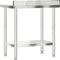 vidaXL - Keukenwerktafel - met - spatscherm - 82,5x55x93 - cm - roestvrij - staal