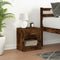 vidaXL - Nachtkastje - met - lade - 39x28x41 - cm - gerookt - eikenkleurig