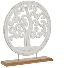 Decoratieve figuren Home ESPRIT Wit Bruin Boomstructuur Arabisch 40 x 9 x 45 cm