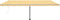 vidaXL - Luifel - vrijstaand - handmatig - uittrekbaar - 600x350 - cm - geel - en - wit