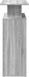 vidaXL - Receptiebalie - 100x40x104 - cm - bewerkt - hout - grijs - sonoma - eiken