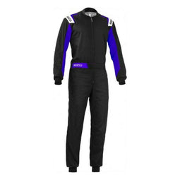 Race jumpsuit Sparco Rookie Zwart/Blauw Maat M