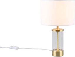 RL LIVE YOUR LIGHT GRAZIA - Tafellamp - E14 max. 25W - Messing mat - Wit (1 stuk)