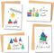 Partizzle® 24x Vrolijke Kerstkaarten - Ansichtkaarten met Enveloppen - 6 Ontwerpen 10x15 cm (24 stuks)
