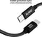 FlinQ 100W USB-C Kabel - Snellader voor Smartphone Tablet - 2 Meter Nylon - 2 stuks (2 stuks)