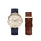 Bering 14240-864 - Polshorloge - Kwarts - Ø 40 mm - Gouden/Blauw