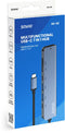 Savio AK-82 - USB Type-C Hub - 7 poorten 5000 Mbit/s 4K Ultra HD 30 Hz - Zwart
