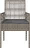 vidaXL - Ligzetels - 2 - stuks - met - Kussens - Grijs - Poly - Rattan
