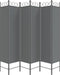 vidaXL - Kamerscherm - met - 6 - panelen - 240x200 - cm - stof - antracietkleurig