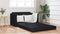 vidaXL - Vloersofa - Bed - 2-in-1 - Zwart - 124x71x78 - cm - Kunstleer