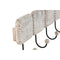 Wandkapstok Home ESPRIT Wit Zwart Ijzer Mangohout Stads 41 x 7 x 17 cm