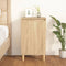 vidaXL - Nachtkastje - 40x35x70 - cm - bewerkt - hout - sonoma - eikenkleurig
