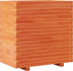 vidaXL - Plantenbak - 70x40x72 - cm - massief - grenenhout - wasbruin