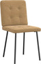vidaXL - Eetkamerstoelen - 2 - st - fluweel - bruin
