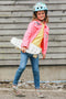 Mini Hornit Lids Fietshelm voor Kinderen met LED achterlicht - Super Sloth (S)