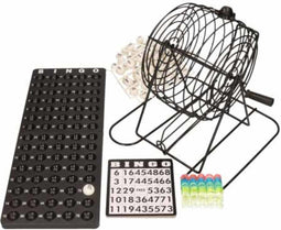 Clown Games Bingo Molen - Groot - 22 cm met 18 herbruikbare kaarten