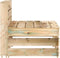 vidaXL - Tuinmiddenbank - pallet - geïmpregneerd - grenenhout