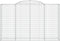 vidaXL - Schanskorven - 5 - st - gewelfd - 300x50x180/200 - cm - ijzer