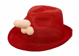 Erotische Hoed – Rood – Zacht Polyester, Comfortabel en Opvallend