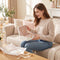 Vimora Sieradendoos - Luxe opbergdoos met 2 lagen - Faux leer - Beige