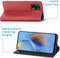 iMoshion Hoesje Geschikt voor Oppo A74 (4G) Hoesje Met Pasjeshouder - iMoshion Slim Folio Bookcase - Rood