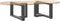vidaXL - Salontafelpoten - 2 - st - T-vormig - 70x25x(30-31) - cm - staal - antraciet