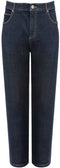 Milanoro - Jeansbroek voor heren - Straight fit - Donkerblauw - W36 - L30