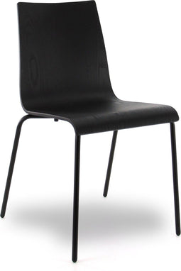 Workliving Eetkamerstoel Houten Design Zwart Eiken Puur