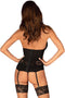 Obsessive - Serafia Korset en String - Zwart
