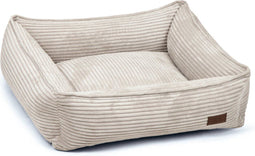 Designed by Lotte Ribbed - Hondenmand - Ribstof - Lichtgrijs - 65x60x20 cm