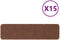 vidaXL - Trapmatten - met - Latex - Achterkant - Geel - 20x75 - cm