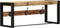 vidaXL - Kapstok - 80x35x35 - cm - massief - ruw - mangohout