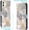 iMoshion Hoesje Geschikt voor iPhone 11 Hoesje Met Pasjeshouder - iMoshion Design Softcase Bookcase - Wit / Zwart / Goud / Glamour Botanic