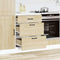 vidaXL - Keuken - onderkast - Kalmar - bewerkt - hout - sonoma - eikenkleurig