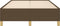 vidaXL - Bedframe - zonder - matras - 120x190 - cm - stof - donkerbruin