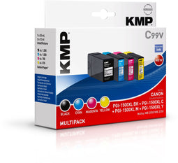 KMP C99V - Inktcartridges - Zwart 35 ml en kleur 12 ml - Canon (3 stuks)