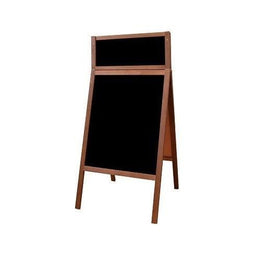 Klika - Krijtstoepbord FINE bxh 60x100+23cm maho