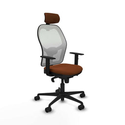Piqueras y Crespo 1D036N2 - Bureaustoel - Hoogteverstelbaar met armleuning - Wit Bruin