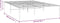 vidaXL - Bedframe - metaal - wit - 120x190 - cm
