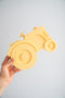 Blafre Lunchbox/Brooddoos Tractor met 2 compartimenten - Geel