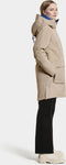 Didriksons Leya - WNS Parka - Gewatteerd met capuchon - Beige