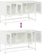 vidaXL - Tv-meubel - 100,5x39x60,5 - cm - koudgewalst - staal - wit