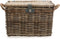 New Looxs Melbourne Large - Rotan Fietsmand met Deksel - Handgemaakt - Voorop - 45 Liter - Grijs