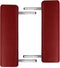 vidaXL - Massagetafel - met - 2 - zones - inklapbaar - aluminum - frame - rood