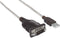 Manhattan USB-naar-serieel converter - 1.8m - RS232 aansluiting - Zilver Zwart