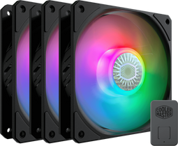 Cooler Master SickleFlow 120 ARGB - Ventilator 120mm - 3x 650-1800 RPM 27dB - Zwart (3 stuks)