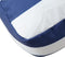 vidaXL - Palletkussen - gestreept - 80x40x12 - cm - stof - blauw - en - wit