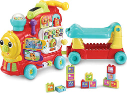 VTech Rijd & Leer Letterlocomotief - Interactief Educatief Speelgoed - 13 Letterblokken - Multicolour