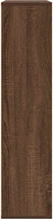 vidaXL - Boekenkast - 89x24x101,5 - cm - bewerkt - hout - bruin - eikenkleurig